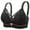 Black, variant on DPTALR Womens Dailywear Bars Solid Lace Bras Plus Size Underwear Bralette Bras Comfortable Bra