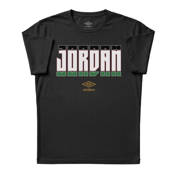 Umbro Men's Jordan Stacked Soccer T Shirt (Black, S-XXXL)