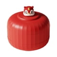 thumbnail image 3 of Organizador de almacenamiento de alimentos, decoración china de Año Nuevo, plato de frutas multiusos Rojo Pequeño 2 capas, 3 of 9