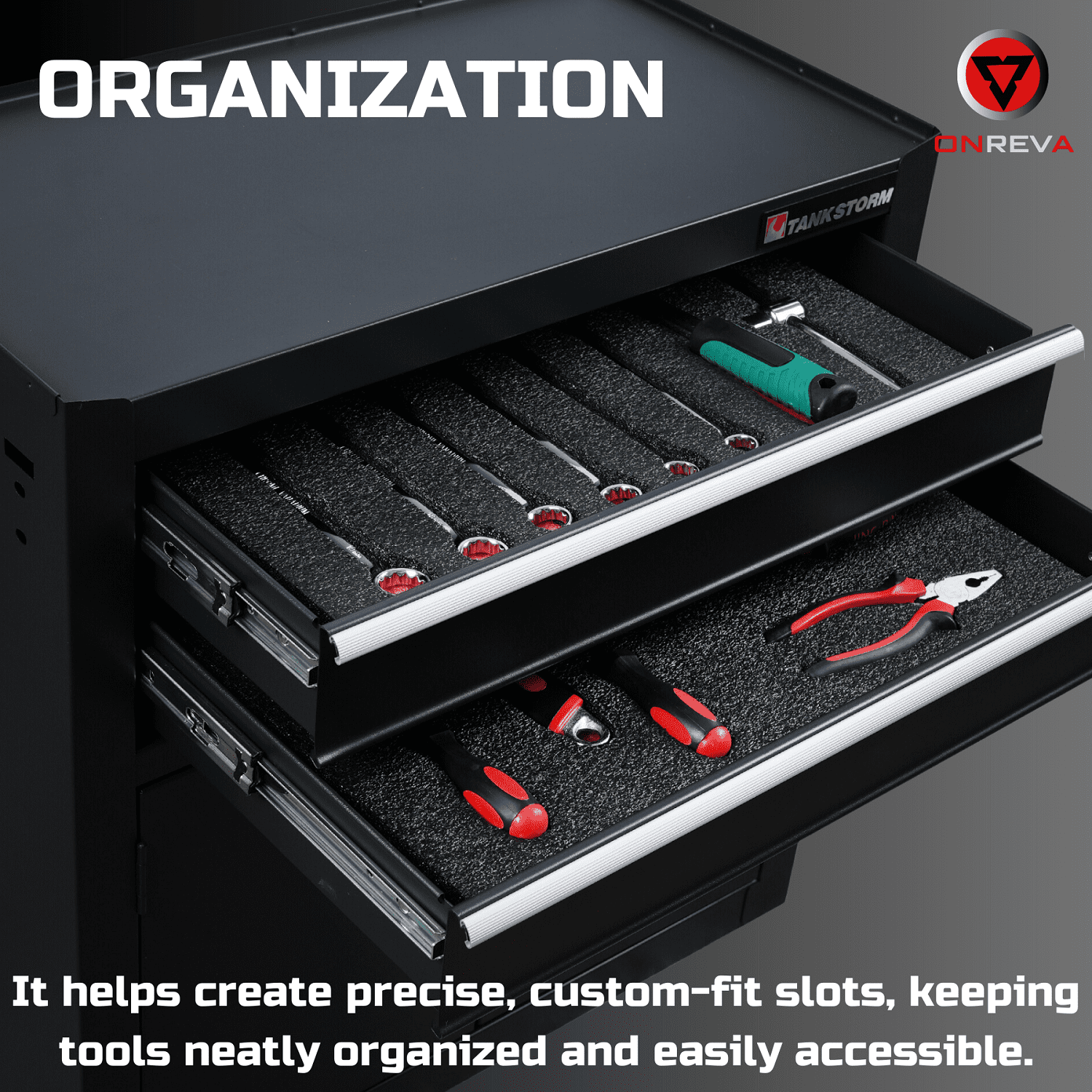 Tool Box Foam 3Pack 18x12x1 inch, Foam Inserts for Cases, Polyethylene Tool Foam Sheets, Drawer Liner Foam, Toolbox Kaizen Organizer and Storage Tool Shadow