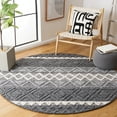 thumbnail image 2 of SAFAVIEH Natura Rebecca Southwestern Area Rug, Charcoal/Ivory, 6' x 6' Round, 2 of 8