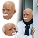 thumbnail image 1 of Disfraz de cabeza de látex realista de anciano para Halloween, ideal para fiestas de terror., 1 of 6