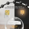 thumbnail image 4 of Yayeee 2-Pack Plug in LED Night Lights with Light Sensors Motion Detectors, Yellow Sardines Pattern, 4 of 7
