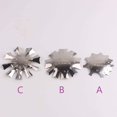 thumbnail image 3 of Recortador de bordes para manicura, 3 uds., recortador de bordes para decoración de uñas, herramientas de línea de sonrisa francesa, cortador de plantilla de Metal para uñas acrílicas francesas Xemadio LL-1678, 3 of 8