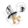 thumbnail image 2 of BESTYASH Para Lavabo De Con Mango Giratorio Para Y Ducha En Color Plateado, 2 of 6