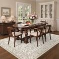 thumbnail image 3 of KUETH 9X12 Vintage Area Rugs Machine Washable Rugs for Living Room, Non Slip Flat Pile Rug with Rubber Backing, Boho Rug for Entryway Bedroom Dining Room Home Office, 3 of 12
