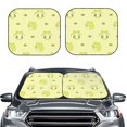 thumbnail image 2 of Xecao Cute Frog3 for Foldable Car Sun Shades (2-Pack) offer sun protection with an easy-fold design for convenient windshield shading., 2 of 7
