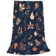 thumbnail image 2 of Balery Autumn Leaves With Blue Manta de Felpa Suave y Acogedora – Cobija de Franela Aterciopelada para Cama, Lavable y Cálida para Sofá, Mascotas, Transpirable-80"x60", 2 of 7