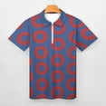 thumbnail image 3 of Phish Donut Blue Men Zipper T-shirt Summer Casual Short Sleeve T-shirt Top, 3 of 7