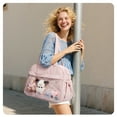 thumbnail image 6 of BAGSMART Ita Bag for Women, Travel Duffel Bag with Wet Pocket, Carry on Weekender Bags, Water Resistant Workout Bag Sports Gym, Pink, 6 of 8
