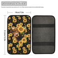 thumbnail image 4 of Renewold Highland Cow Sunflower Black Auto Center Console Cover Pad Universal Vehicle Interior Accessories Car Armrest Cover Protector Cushion for Men Women, 4 of 6
