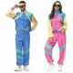 thumbnail image 1 of Rock Hippie Cosplay Costume Vintage 1970s Disco Costume Set Halloween Fancy Dress Carnival Costume, 1 of 5