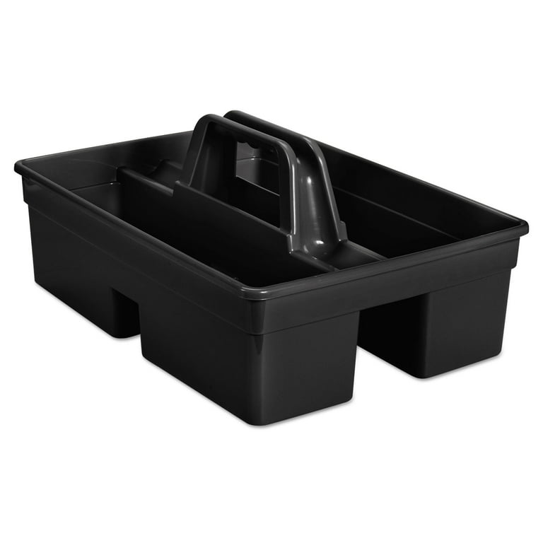 Executive Carry Caddy, Two Compartments, Plastic, 10.75 x 6.5, Black Executive Carry Caddy, Two Compartments, Plastic, 10.75 x 6.5, Black