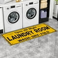 thumbnail image 4 of SugarBloom Farmhouse Laundry Room Carpet, 15.7x47.2 inch Non-Slip Floor Mat for Kitchen Bathroom, Decorative Rug for Laundry Room, Absorbent Doormat,F F, 4 of 6