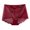 Wine, variant on PADFRYBK High Waisted Briefs For Women Solid Color Mesh Breathable Underpants And Lace Hollow Panties