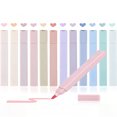 thumbnail image 1 of LNGOOR 6/12pcs Morandi Aesthetic Square Highighters Pens Mild Soft Chisel Tip Marker Pen Pastel Highighters No Bleed  Quick Dry For Joumaling Note Taking School Stationery Supplies, 1 of 7