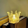 thumbnail image 2 of Aooww Crown Tealight Candle Holders, LED Votive Candle Holders,Clear Glass,IdealHolder for Wedding Centerpieces,Party,Dinner, Christmas Decorations(As Show), 2 of 6