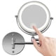 thumbnail image 1 of Wall Mount Makeup Mirror, 10x Magnifying Two Side Led Lighted Vanity Mirror For Bathroom, 360 Rotatable, Usb Rechargeabl, 1 of 4