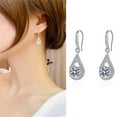 thumbnail image 5 of HANXIULIN Women's Earrings Drop Earrings Fashion Drop Jewelry Water Drop Shaped Crystal Jewelry Earrings Dangle Earrings, 5 of 9