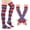 AR18_K, variant on Lumtrix Women's Striped Over Knee Thigh High Socks, Arm Warmer Fingerless Gloves Set for Halloween Christmas P One Size
