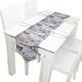 thumbnail image 5 of EREHome Vintage Eiffel Tower Butterfly Flowers Table Runner 13x90 Inches Gray Table Top Decoration, 5 of 5