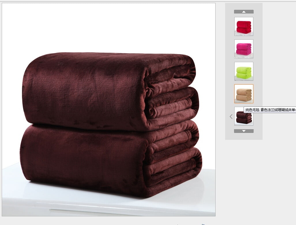 New Super Soft Warm Solid Warm Micro Plush Fleece Pet Blanket Throw Rug Sofa