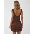 thumbnail image 2 of Textured Mini Dress with Crew Neck, 2 of 5