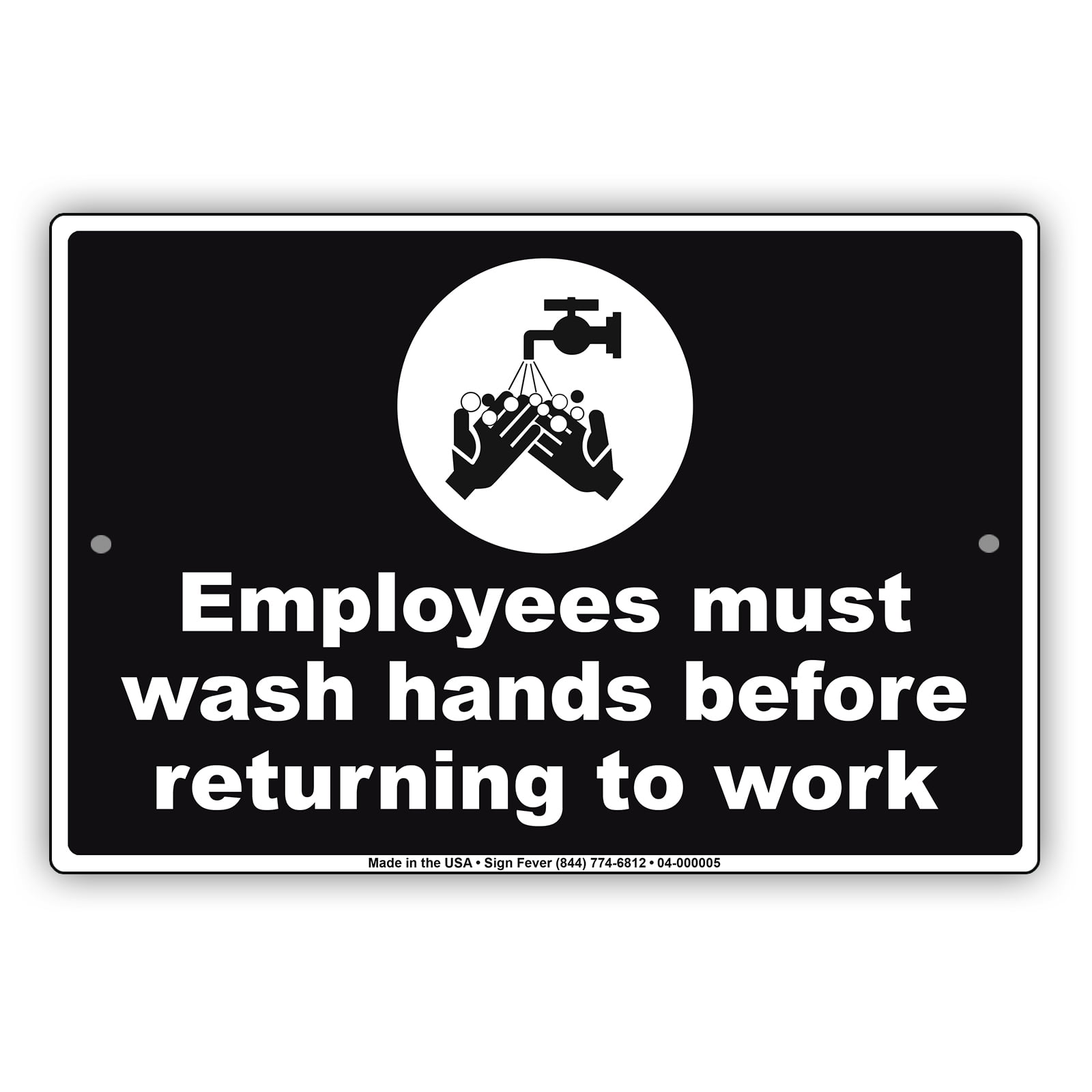 Employees Must Wash Hands Before Returning To Work Indoor Outdoor