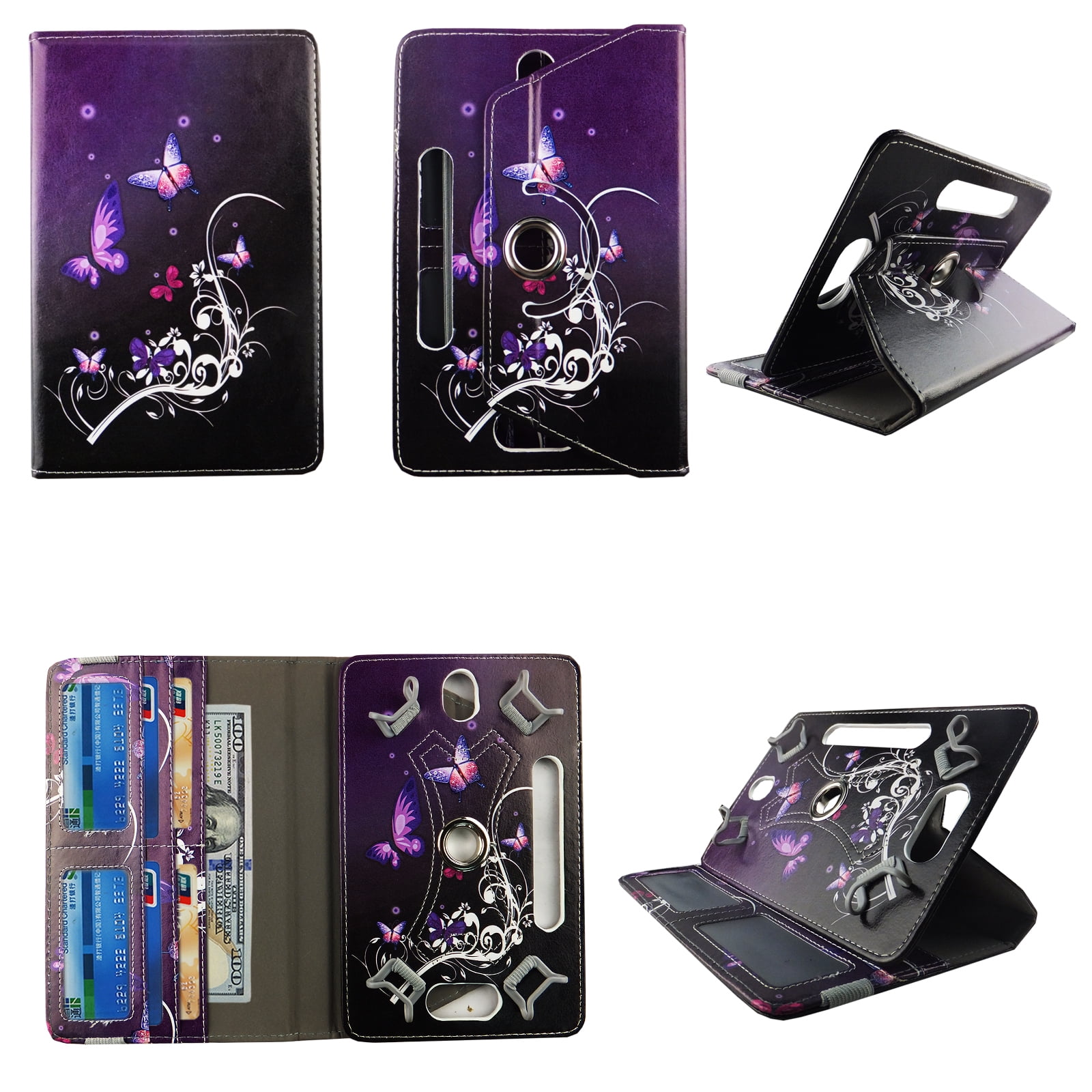 Spiral Butterfly tablet case 8 inch for Asus Memo Pad 8" 8inch android