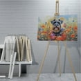 thumbnail image 4 of Welcome Spring Summer Schnauzer Portrait Flower Blue Sky Horizontal Matte Canvas Poster Miniature Schnauzer Dog Lover Wall Art Home Decor - 12001, 4 of 5