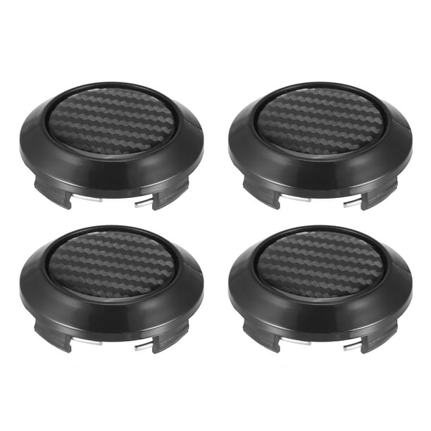 Unique Bargains 4pcs 61mm 64mm Wheel Center Hub Caps Hubcaps Covers Universal Rims Hub Cap Parts for Car Black