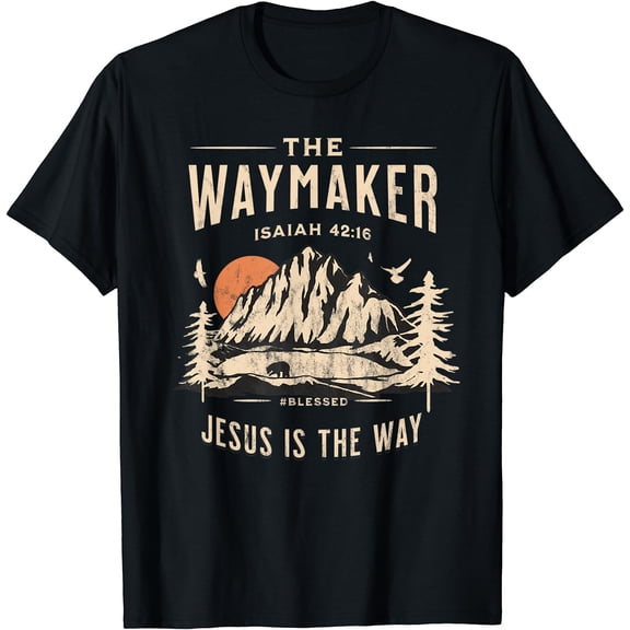 Jesus Christ Waymaker T-Shirt Black X-Large