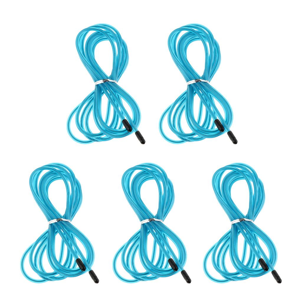 Axioma 5 Count Speed ​​Jump Rope Replacement Cable Lightweight Replacement Cables 5 Blue