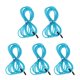 thumbnail image 2 of 5 repuestos de cuerda de saltar de acero inoxidable para ejercicios de gimnasio. Cuerda de saltar de alambre de acero. Azul, 2 of 9