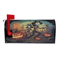 thumbnail image 3 of Ryvnso Mailbox Cover Skeleton and Pumpkins Magnetic Mailbox Wrap Standard Size 21x18 Inch, 3 of 8