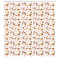 thumbnail image 3 of Ambesonne Autumn Shower Curtain, Colorful Mushroom Fall Art, 69"Wx84"L, Warm Taupe Brown and Coral, 3 of 3
