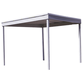 Arrow Awpc1010 Attached Patio Cover Carport 10x10 Galvanized Steel
