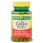 Spring Valley Rapid-Release CoQ10 Dietary Supplement, 100 mg, 30 Count