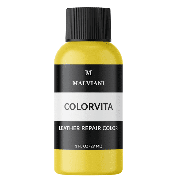 Leather Repair Color Restorer Yellow - Repair Couch, Furniture, Car Seat, Sofa, Purse & Bag 1 oz.