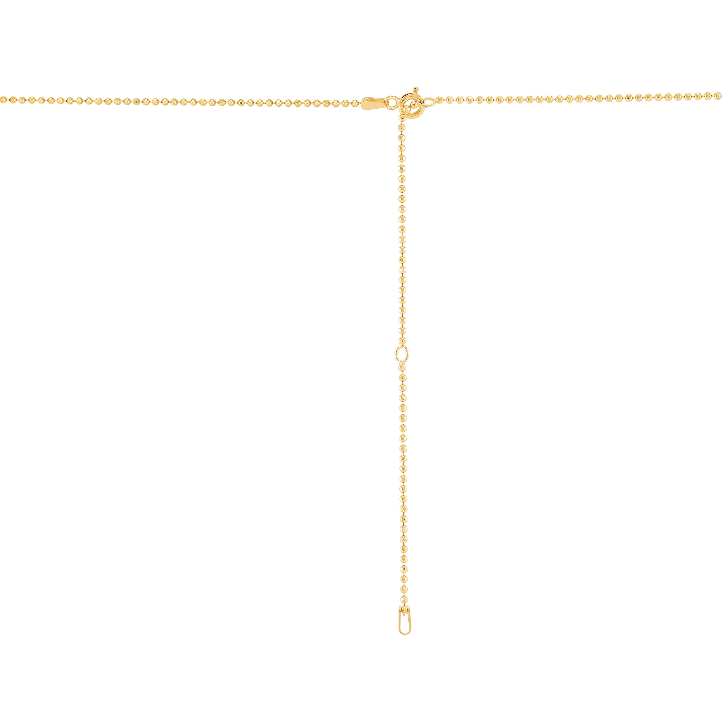 Brilliance Fine Jewelry Rainbow Center Disk Pendant in Sterling Silver and 14K Gold Plate,20"