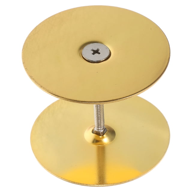 GOOHOCHY Rectangular Door Knob Cover Plate 1 Set Golden Stainless Steel for Smooth Polished Surface
