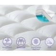 thumbnail image 3 of Memory Foam Mattress Topper King – Cooling, Pressure-Relieving Bed Topper with Secure Strap Design for Back Pain, Soft and Supportive, Shredded Memory Foam, 3 of 5