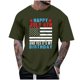 thumbnail image 2 of Tops para hombre, blusas y camisas de cuello redondo y manga corta para hombre, tops casuales de cuello redondo y manga corta con estampados especiales para hombre., 2 of 5