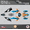 Orange-cyan, variant on Kalair GFX Graphics Kit for KTM Motocross 2-Stroke 125SX,150SX and 250SX (2019-2022) Bold Series