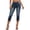 Dark Blue, variant on Capri Jeans for Women Trendy Mid Rise Capri Jeans Distressed Raw Hem Casual Summer Straight Leg Denim Capris Pants Relaxed Fit
