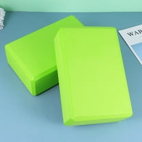 Worgeous EcoFriendly Green Yoga Block for Home Use Lightweight Durable Foam Yoga Brick 3PCS Set