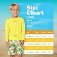 thumbnail image 6 of INGEAR Boys' Rash Guard UPF 50+ Long Sleeve Swim Shirt, Quick-Dry Lightweight Sun Protection, Pineapple, XS, 6 of 6