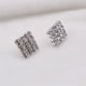 thumbnail image 4 of 1 Par Mujeres Pendientes de Moda Rhinestone Square Ear Stud Pendientes Sunnimix pendientes de cristal de diamantes de imitación, 4 of 8