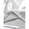 thumbnail image 6 of Aislor Kids Girls Shiny Metallic Gymnastics Crop Tops Sleeveless Mock Neck Tank Tops Workout Activewear, 6 of 7