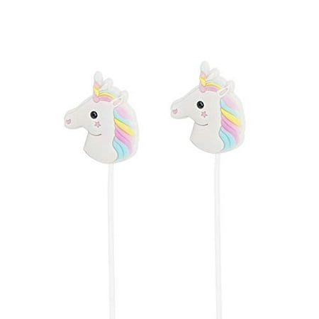 Cartoon Earphone,Mictchz Best Gift Animal Unicorn Earbud Headphone Suitable to Remote and Mic for Apple Samsung HTC Android (Best Microphone App For Android)